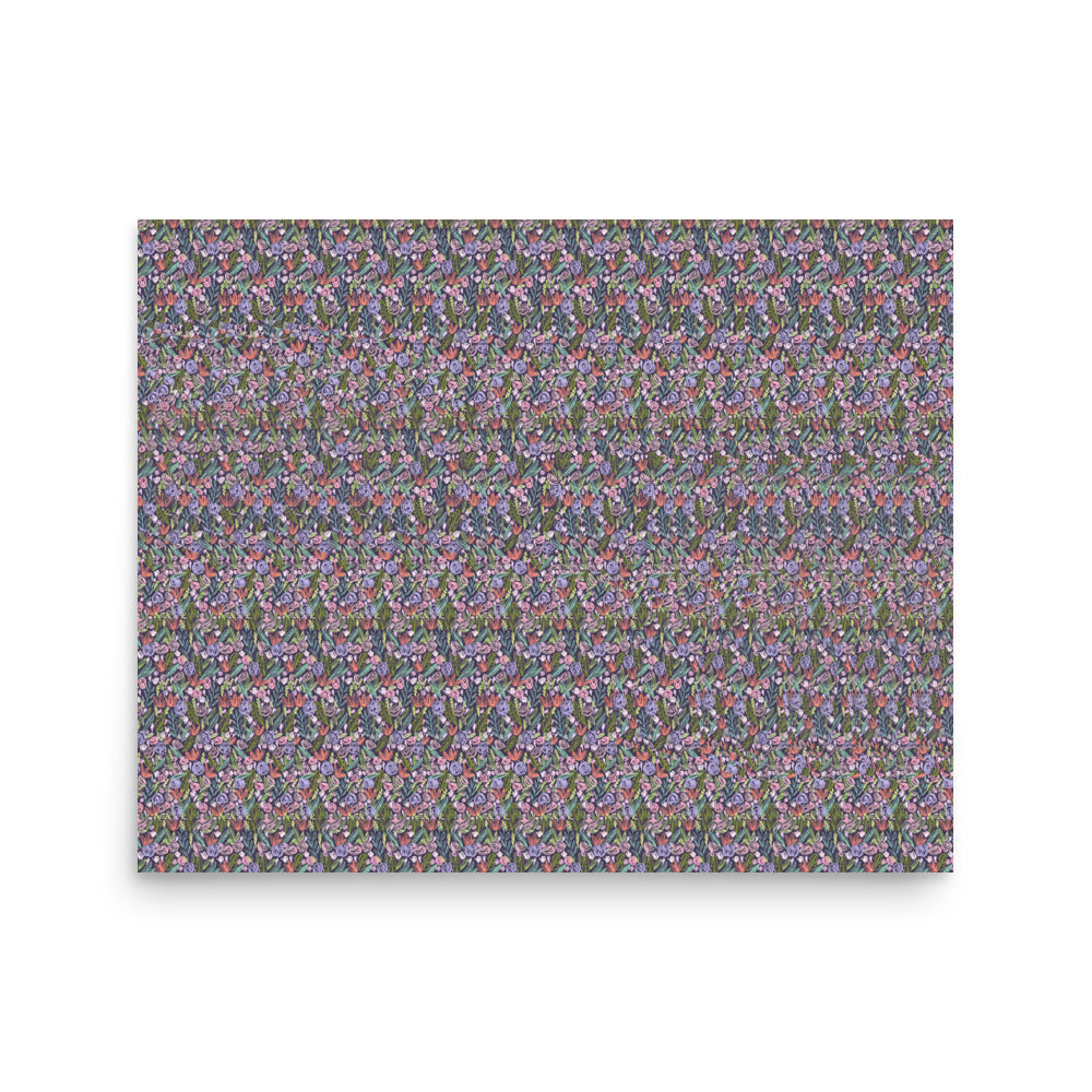 Floating Dick in Flowers - Stereogram Poster