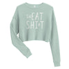 swEAT SHIrT - Sweatshirt / Eat Shit Wordplay Crop Sweatshirt