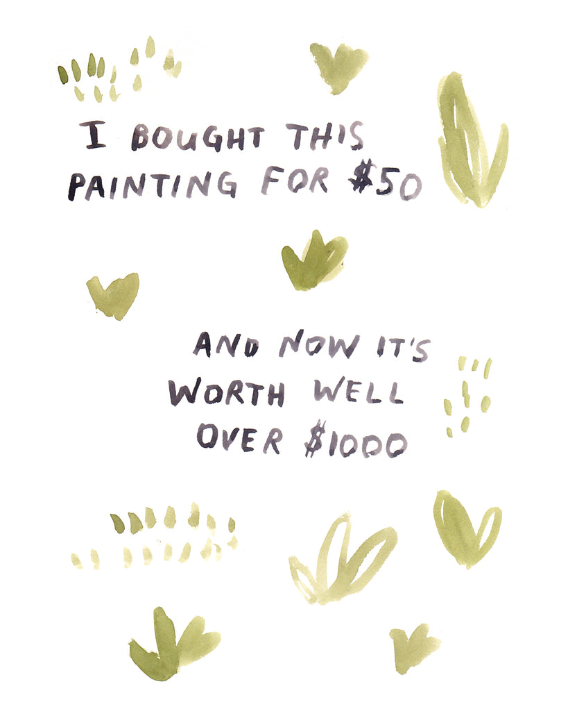Fifty Dollars - Original Watercolour Painting