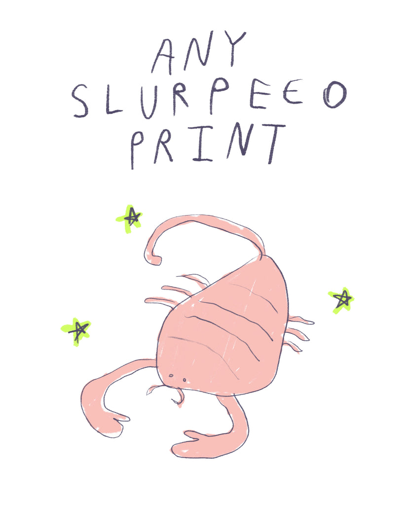 Any Slurpeeo Horror Scoops Print - Zodiac Illustration Print