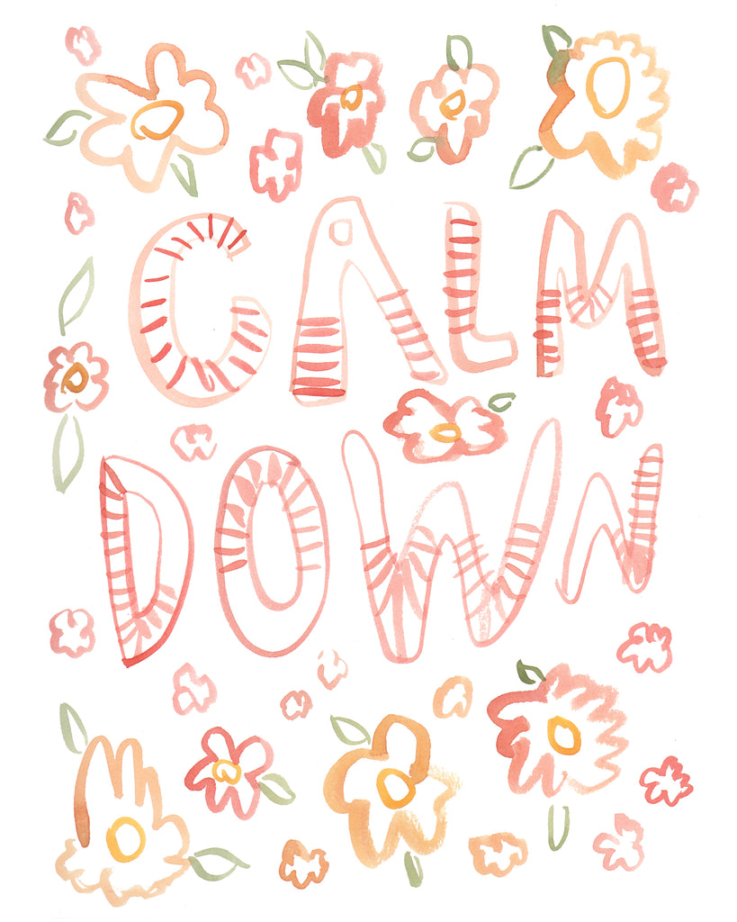 Calm Down - Original Watercolour Painting