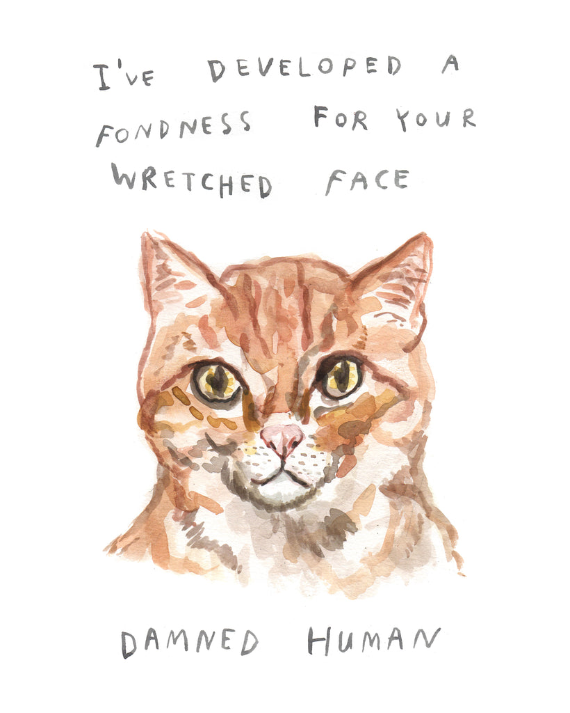 Damned Human - Original Watercolour Painting