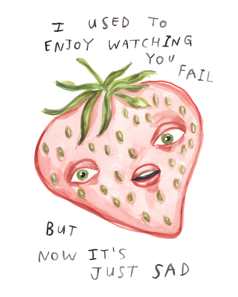Fail Strawberry - Original Watercolour Painting