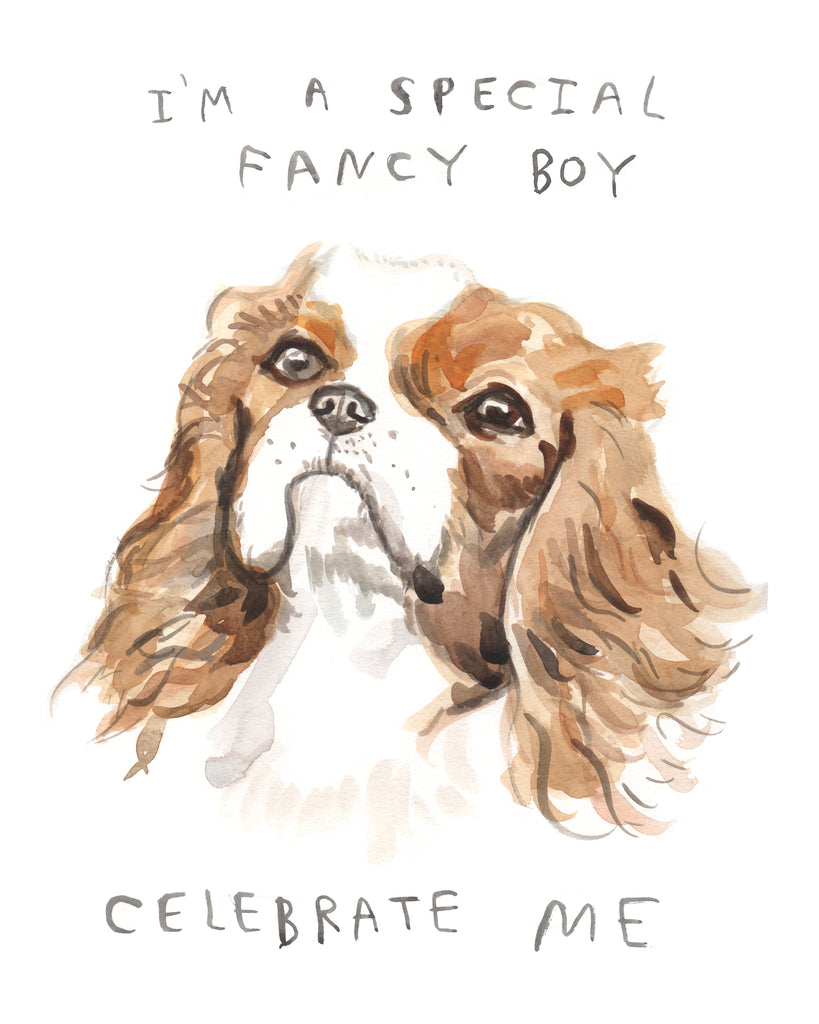 Fancy Boy - Original Watercolour Painting