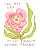 Flower Prison - Original Bath Watercolour Painting