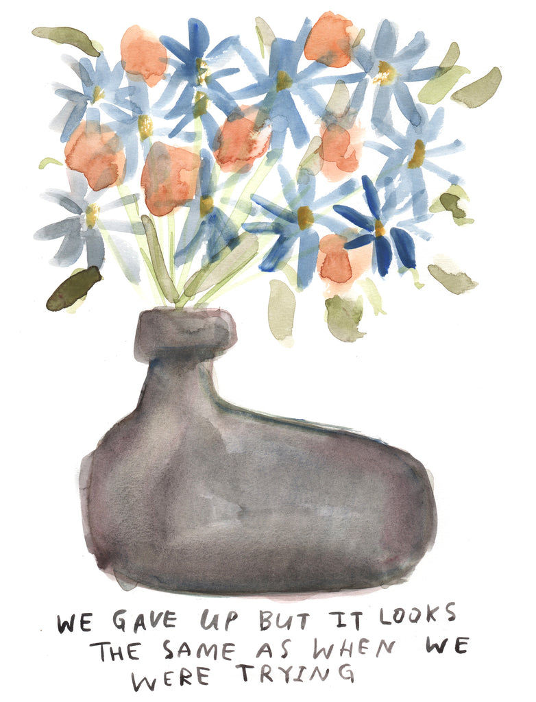Gave Up Trying - Original Watercolour Painting