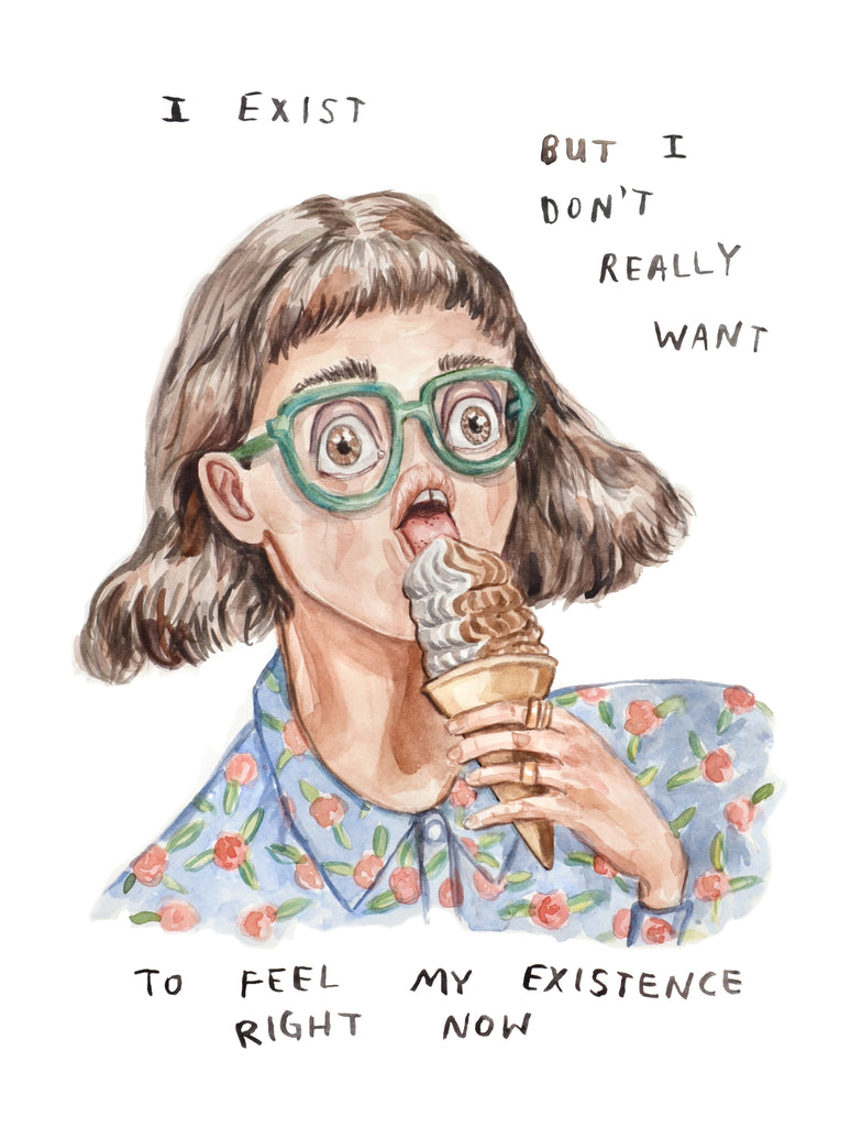 I Exist, But - Original Watercolour Painting