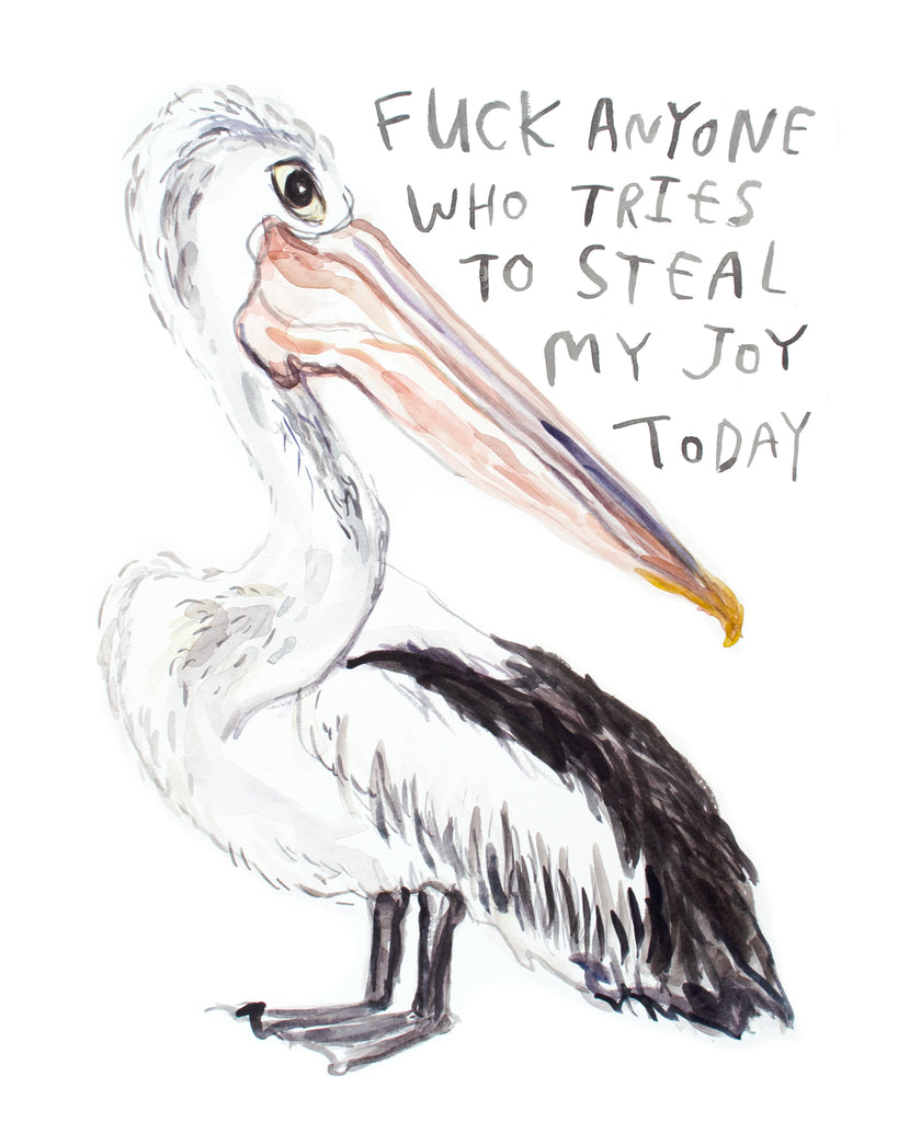 Joy Pelican - Original Watercolour Painting
