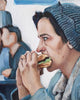 Jughead Eats A Burger - Riverdale Painting - Portrait Print