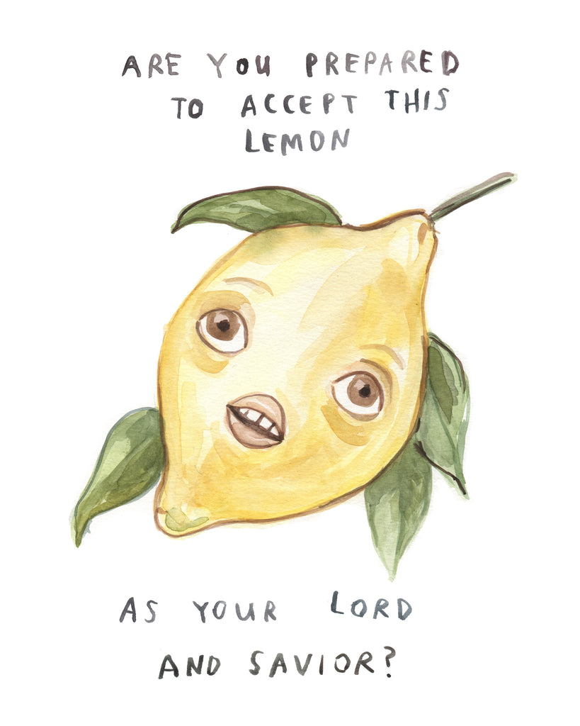 Lemon Lord - Original Watercolour Painting
