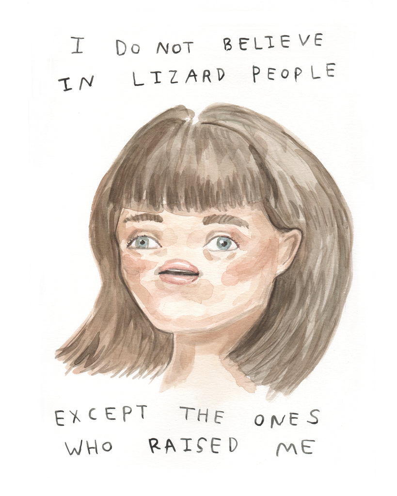 Lizard People - Original Watercolour Painting