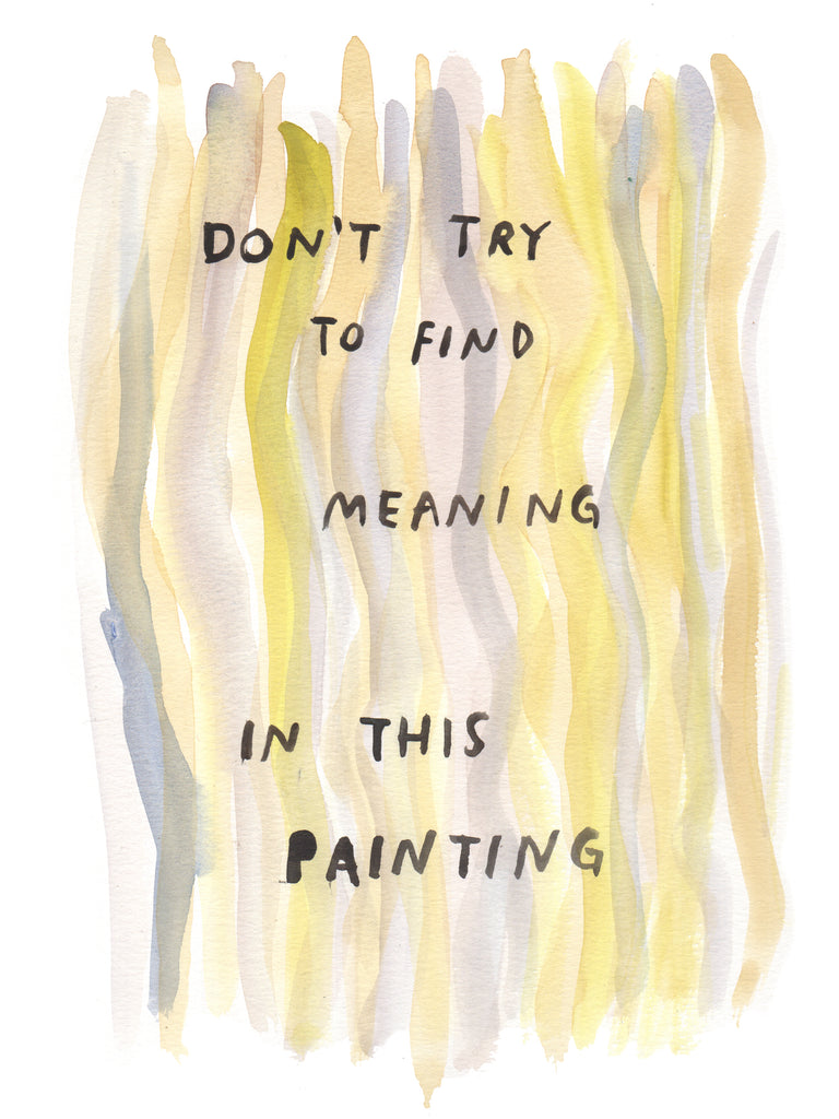Meaning - Original Watercolour Painting