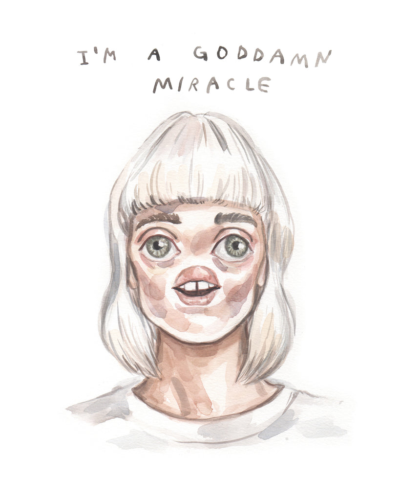 Goddamn Miracle - Original Watercolour Painting
