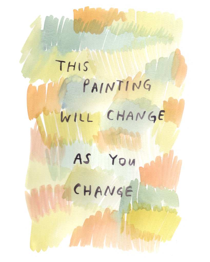 This Painting Will Change - Original Watercolour Painting