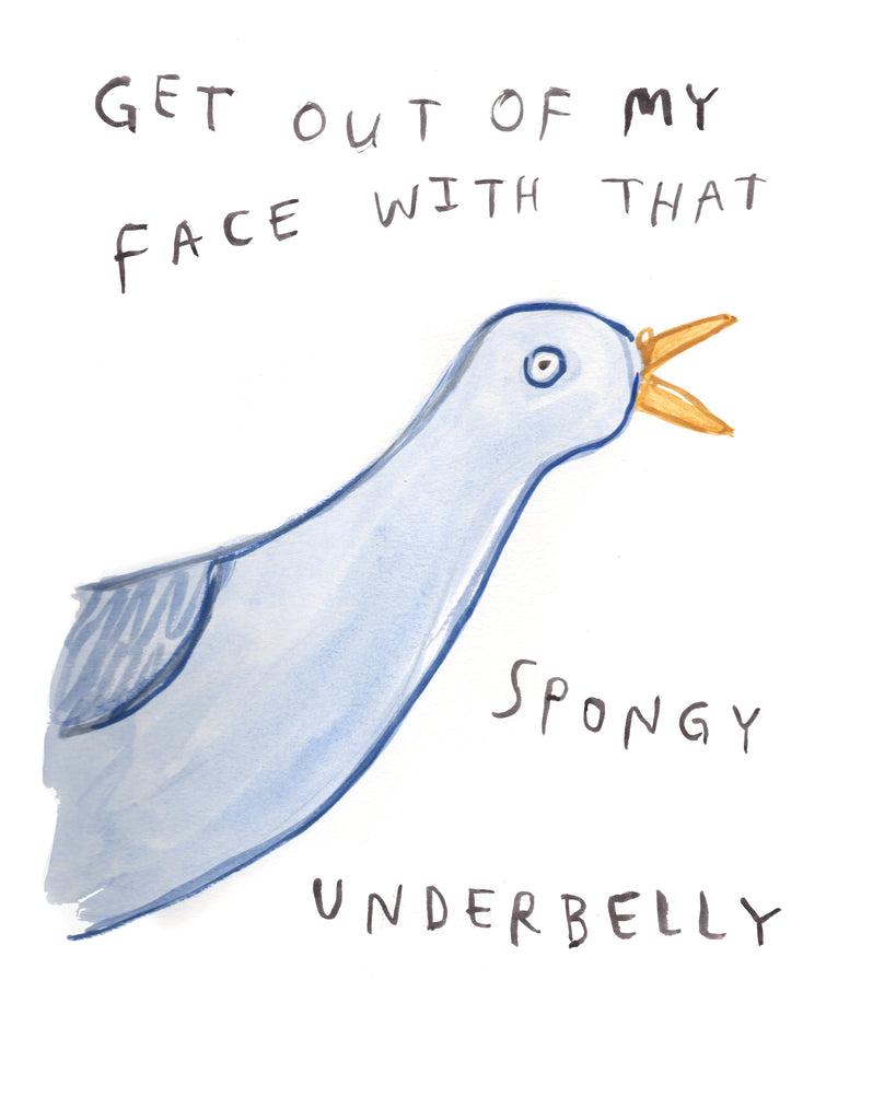 Spongy Underbelly - Original Watercolour Painting