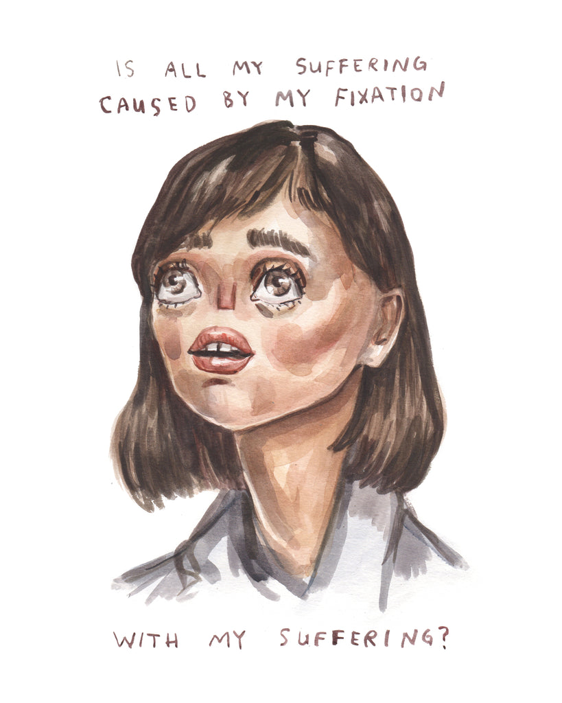 Fixation with Suffering - Original Watercolour Painting