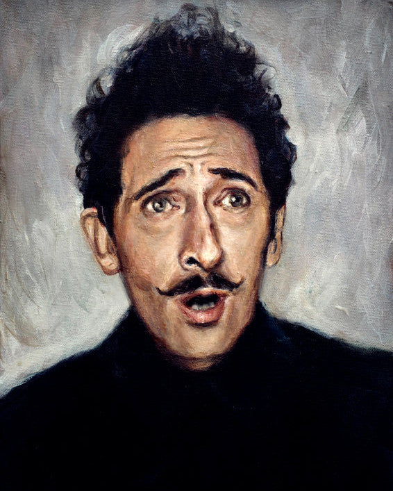 Adrien Brody as Dmitri - Grand Budapest Hotel - Wes Anderson Portrait Print