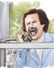 Calling... Anchorman - Limited Edition Portrait Print