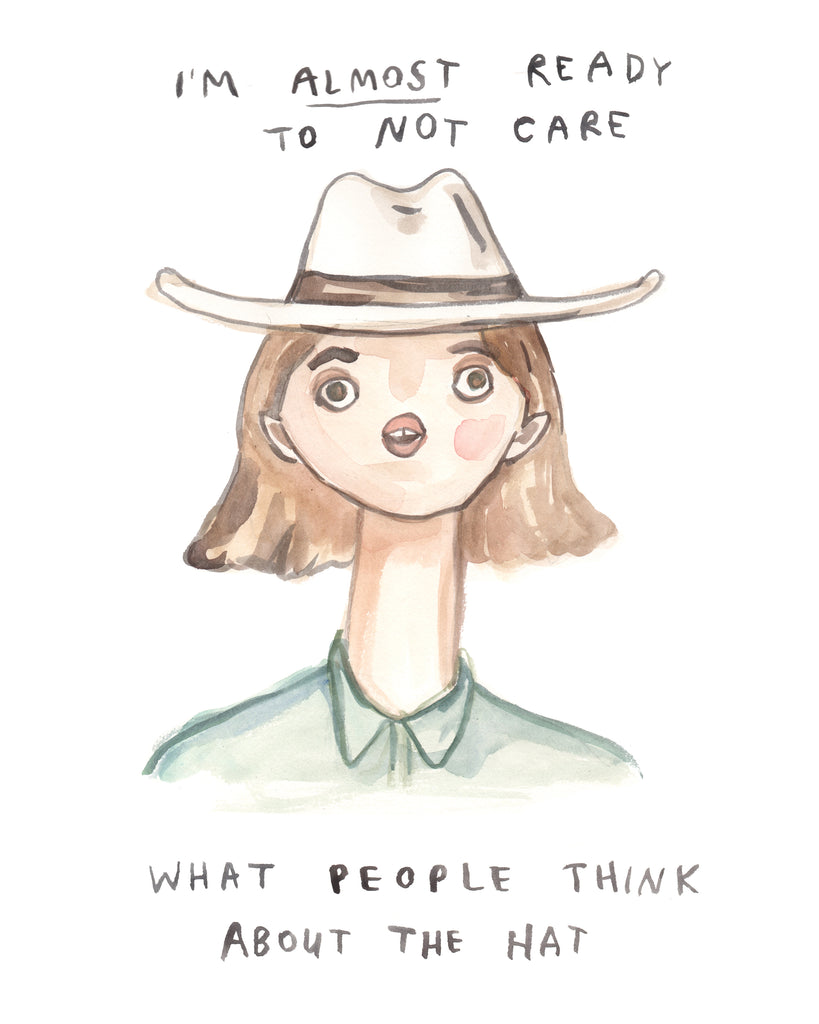 Almost Ready to Not Care - Original Watercolour Painting