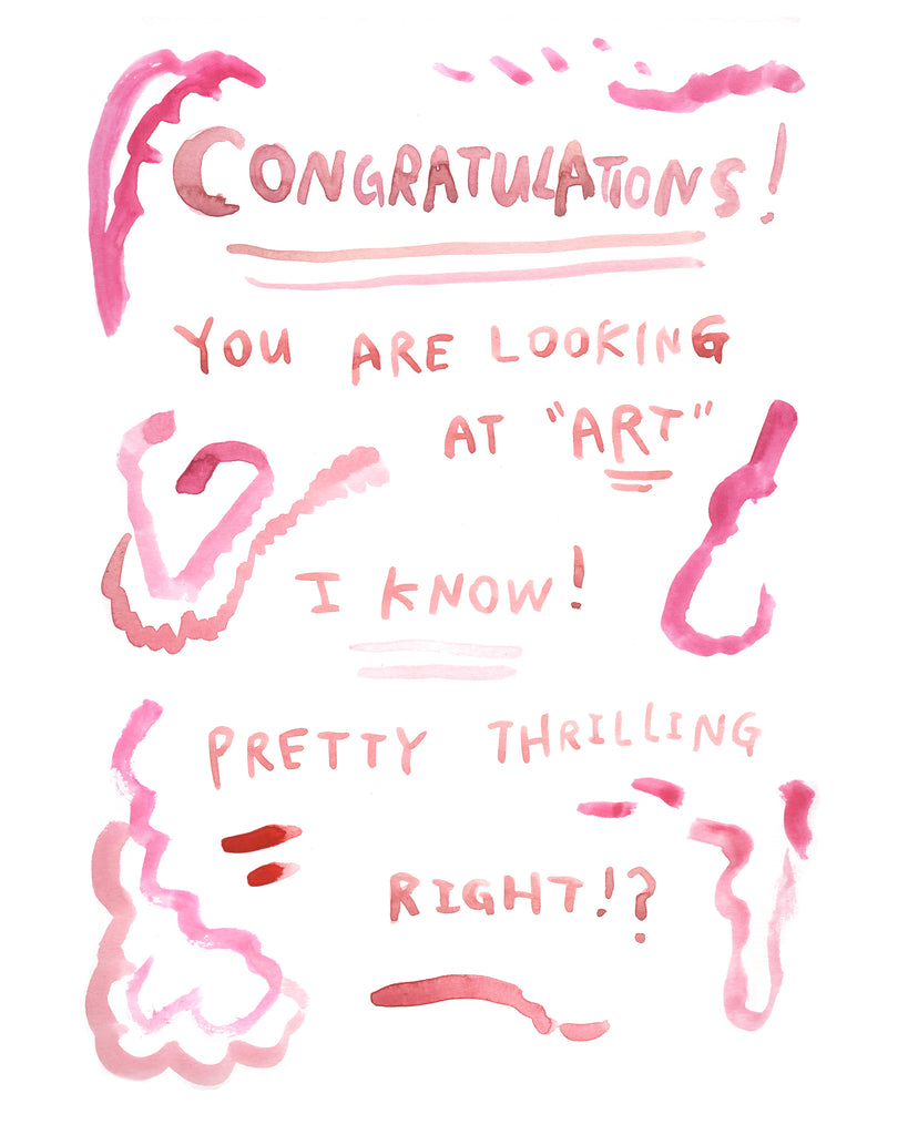 Congratulations! - Original Watercolour Painting