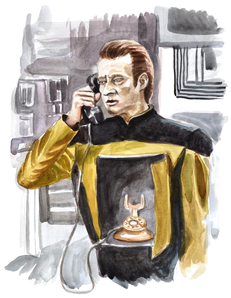 Calling... Data - Limited Edition Portrait Print