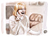 Calling... Screaming Drew Barrymore - Limited Edition Portrait Print