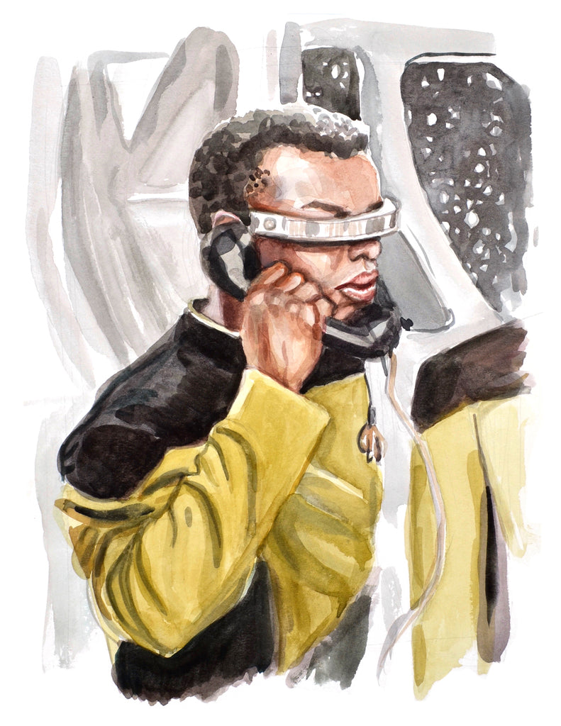 Calling... Geordi La Forge - Limited Edition Portrait Print