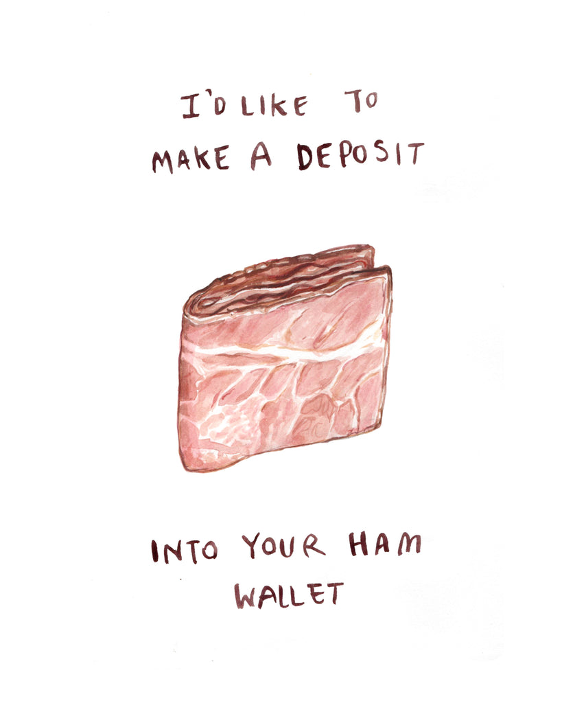 Ham Wallet - NSFW Greeting Card