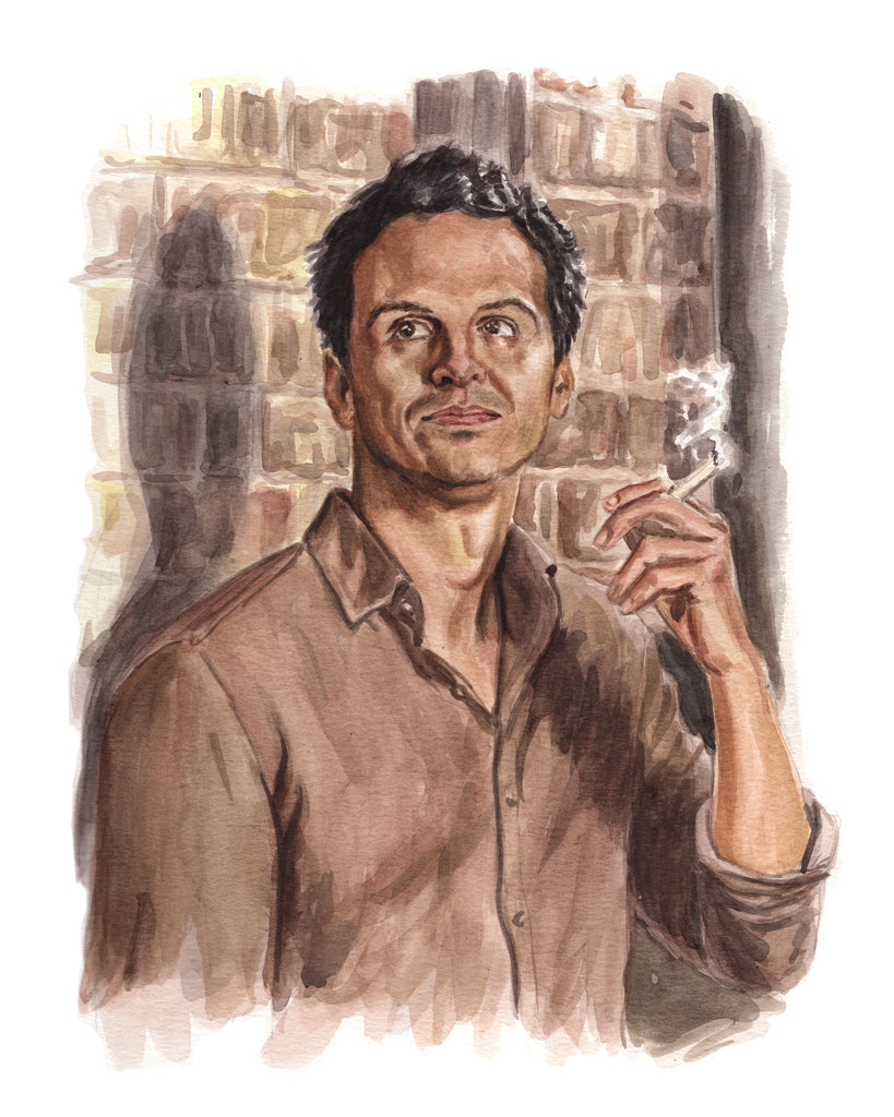 Hot Priest from Fleabag - Andrew Scott - Watercolor Illustration Print