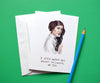 I Leia Wake All Night - Princess Leia Greeting Card