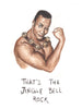 Jingle Bell Rock - Dwayne Johnson The Rock Greeting Card