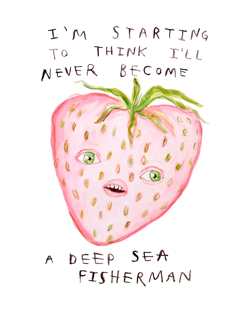 Deep Sea Fisherman Strawberry - Limited Edition Bath Art Print