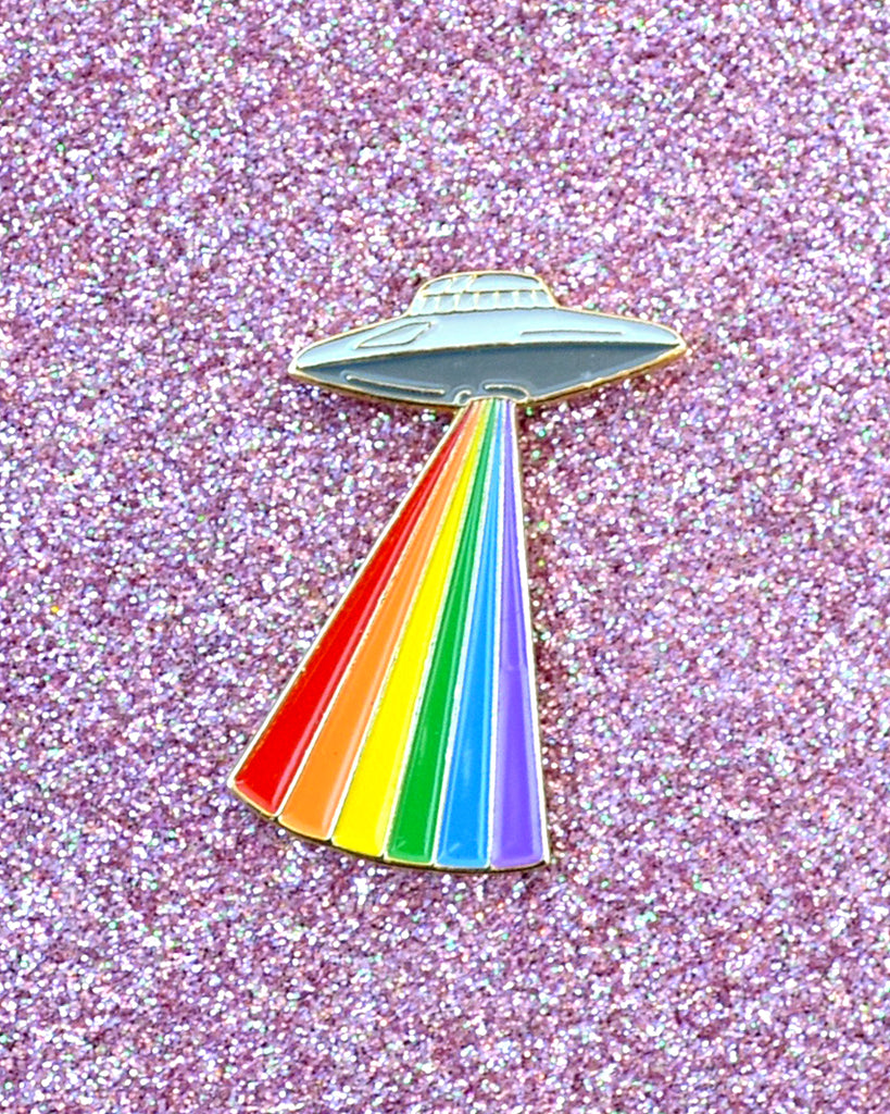 Gay Alien Pride - Enamel Lapel Pin