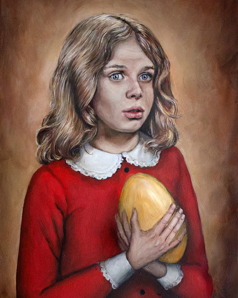 Veruca Salt - Willy Wonka Painting - Portrait Print