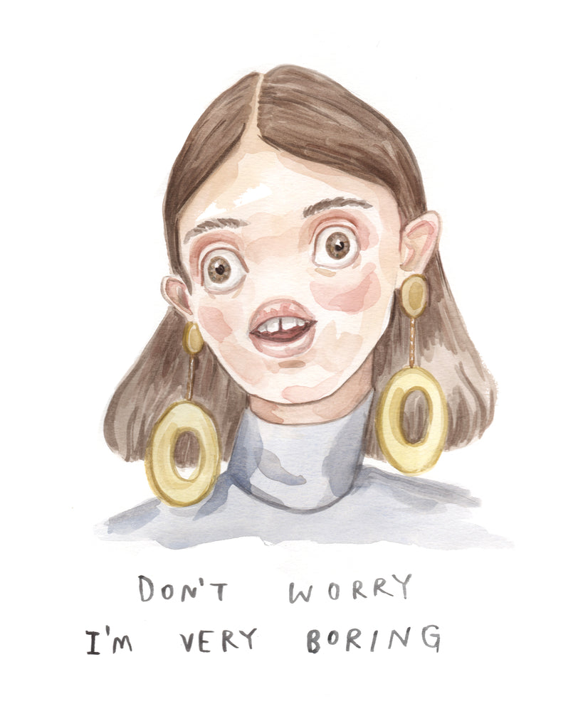 Very Boring - Original Watercolour Painting