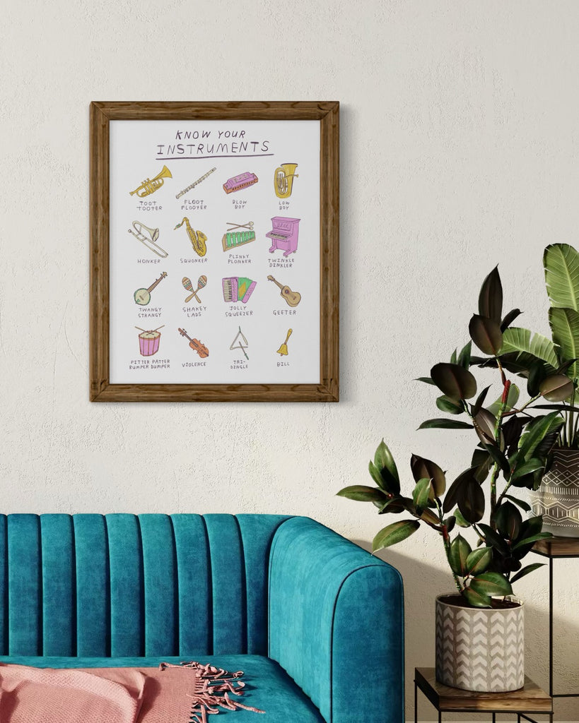 Funny musician gift, pretty cute gift for husband boyfriend dad musician gift funny home decor prints 