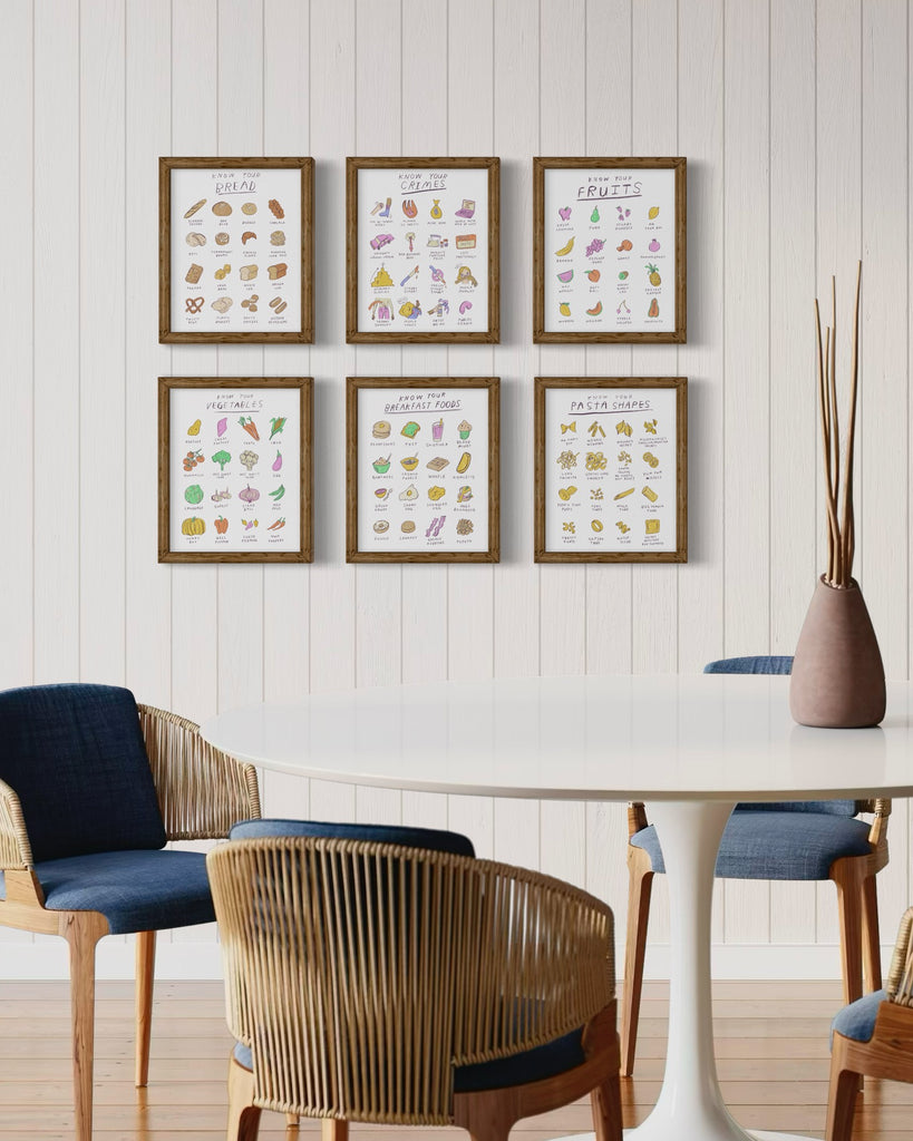 Illustrated home decor by Canadian artist Heather Buchanan