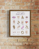 Modern minimal art print by artist Heather Buchanan, funny silly bright modern art print, funny art print 