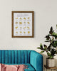 Funny kitchen art, framed art for kitchen, a print of funny names for the pasta shapes