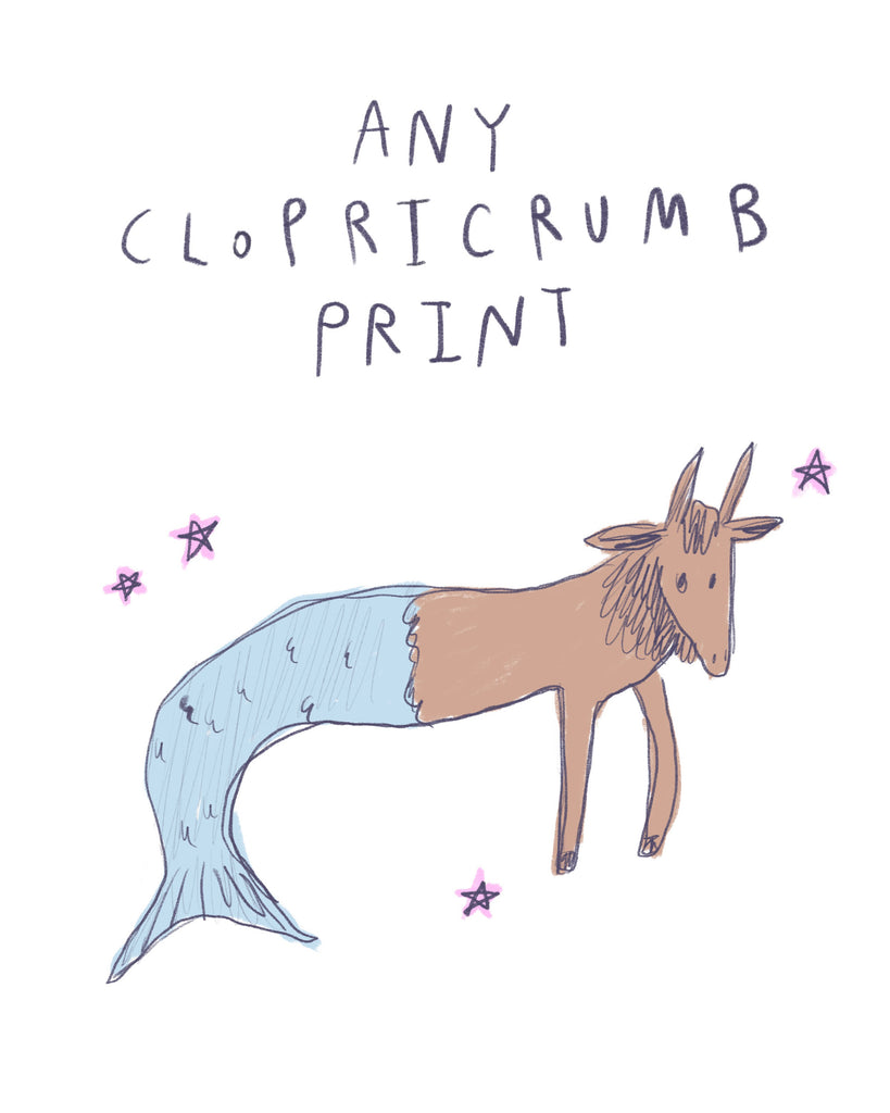 Any Clopricrumb Horror Scoops Print - Zodiac Illustration Print