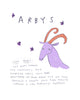Any Arbys Horror Scoops Print - Zodiac Illustration Print