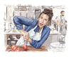 Carla Lalli Music - Bon Appetit Test Kitchen - Watercolor Illustration Print