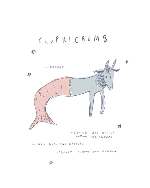Clopricrumb - Zodiac Illustration Print