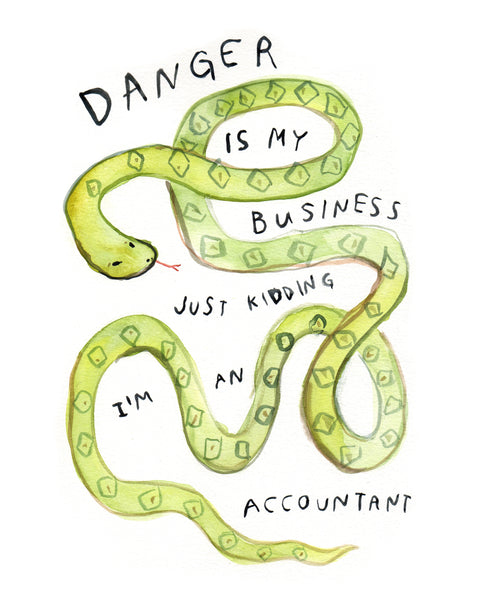 Danger Accountant - Limited Edition Art Print