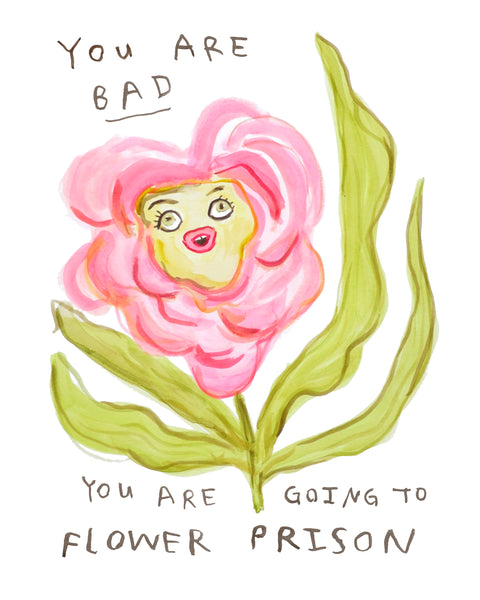 Flower Prison - Original Bath Watercolour Painting