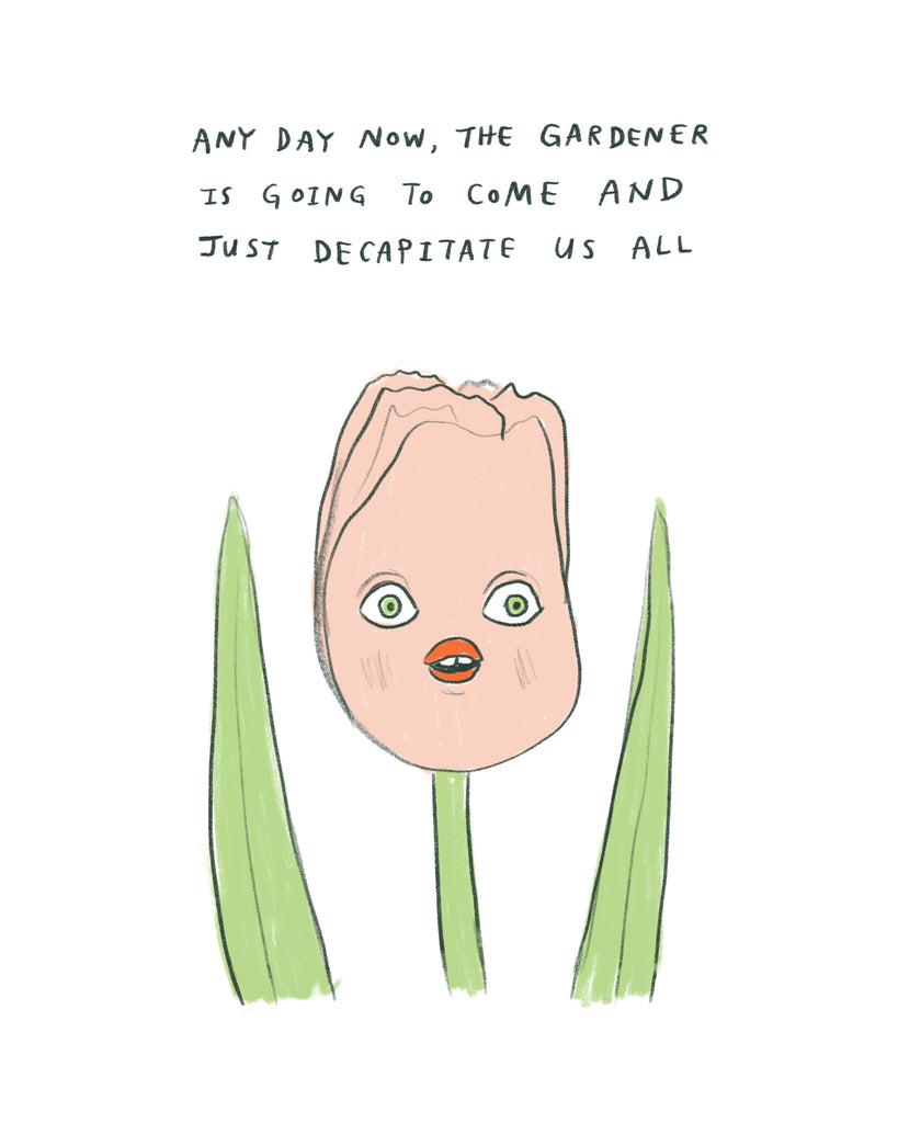 Gardener Decapitation - Illustration Print