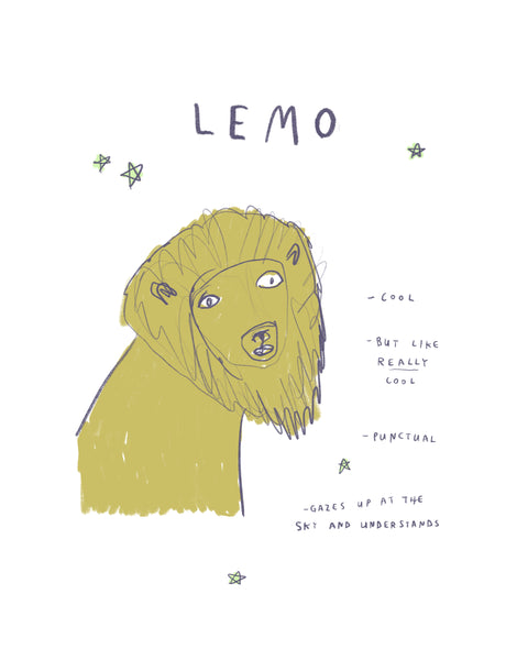 Lemo - Zodiac Illustration Print