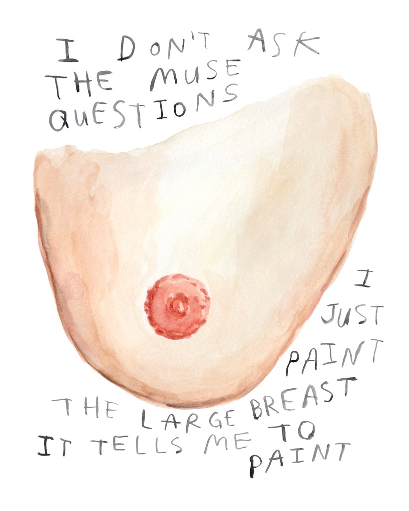 Muse Breast - Original Watercolour Painting