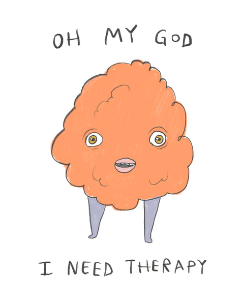 OMG Therapy - Illustration Print