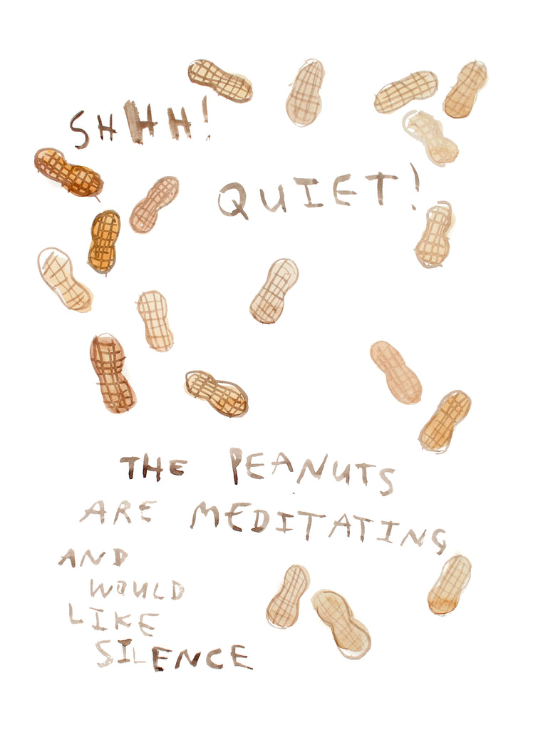The Peanuts are Meditating - Limited Edition Bath Art Print